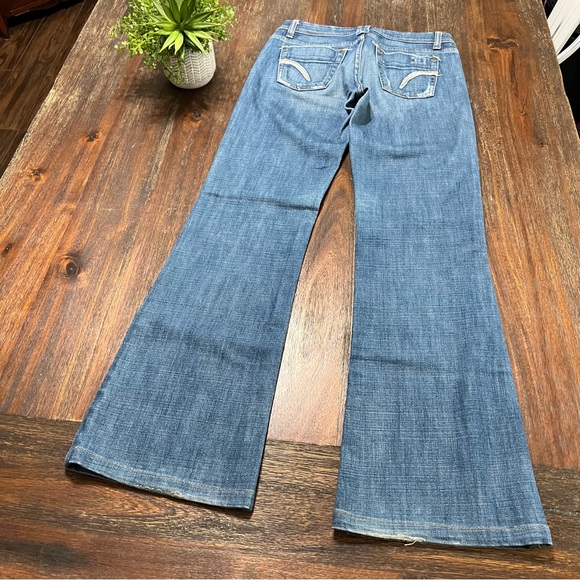 Joe’s jeans Flare Y2K 2000’s blue distressed denim bootcut mid rise flare 25 - Picture 14 of 14